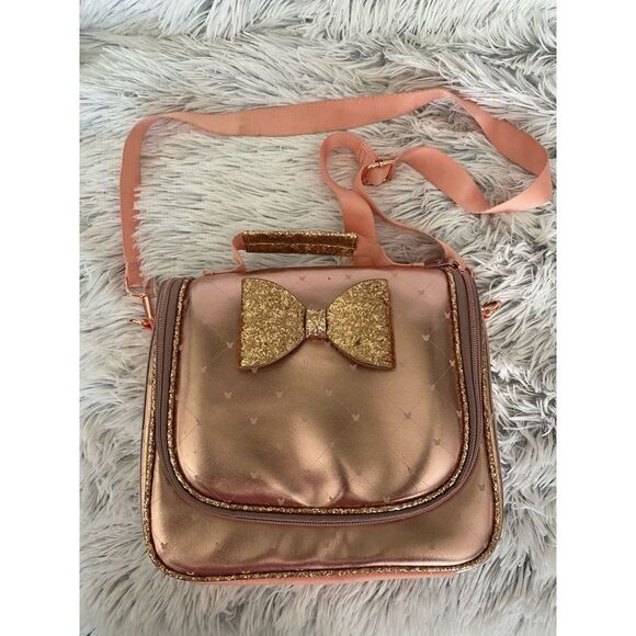 Disney Minnie Mouse Pink Metallic  Lunch Bag - Picture 1 of 8